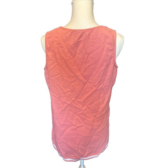 Mud Pie Gigi Tunic Medium Pink Medallion Preppy Sleeveless - Picture 4 of 7
